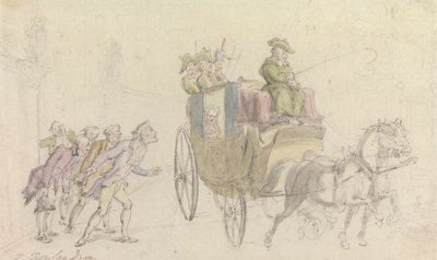 Il vicario di Wakefield: Assistenza a un nobile da Thomas Rowlandson