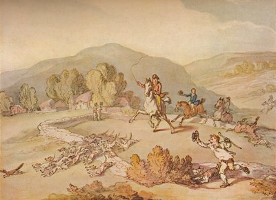 La caccia al villaggio, c1800, 1922 da Thomas Rowlandson