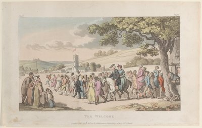Il benvenuto, da Il vicario di Wakefield, 1 maggio 1817 da Thomas Rowlandson