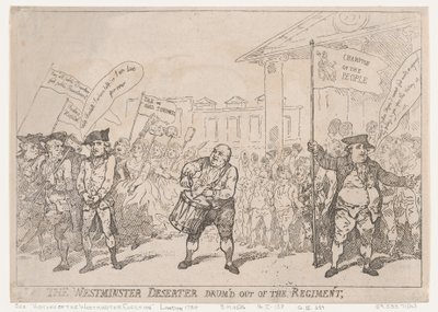 Il disertore di Westminster espulso dal reggimento, 18 maggio 1784 da Thomas Rowlandson