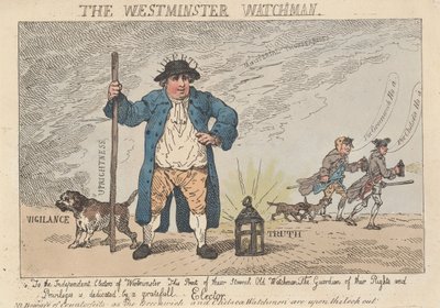 Il Westminster Watchman da Thomas Rowlandson