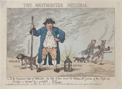 Il guardiano di Westminster da Thomas Rowlandson
