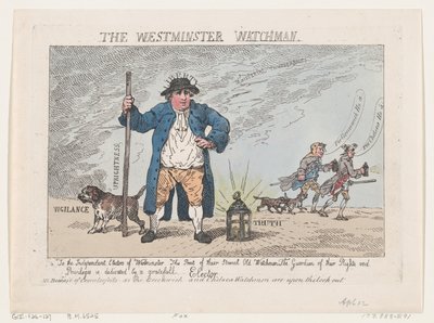 Il Guardiano di Westminster da Thomas Rowlandson