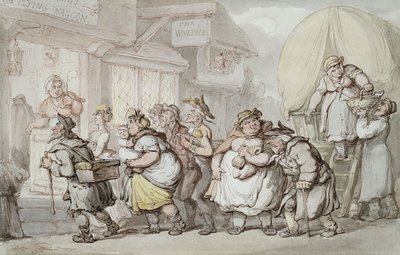 The Woolpack Inn: Arrivo del "The Flying Waggon" da Thomas Rowlandson