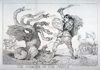 Il campione del popolo da Thomas Rowlandson