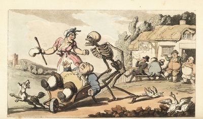 Lo scheletro della Morte porta via l