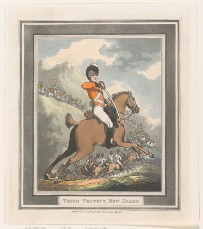 Protezione per la coscia, Nuova Guardia, 1 settembre 1798 da Thomas Rowlandson