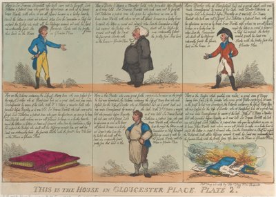 Questa è la casa in Gloucester Place, Piatto 2, 26 maggio 1809 da Thomas Rowlandson