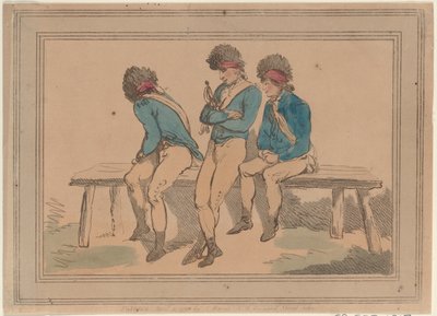 Tre volontari, 1798 da Thomas Rowlandson
