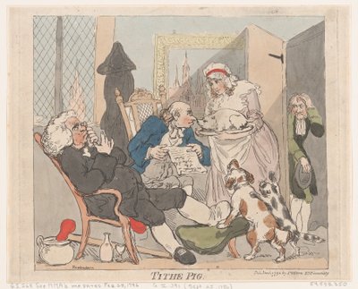 Maiale della Decima da Thomas Rowlandson