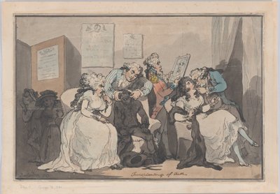 Trapianto di denti, 1787 da Thomas Rowlandson