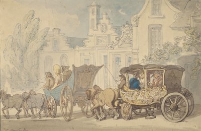 Due pullman - In viaggio in Francia da Thomas Rowlandson