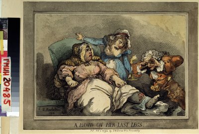 Una tenutaria di bordello sulle sue ultime gambe da Thomas Rowlandson