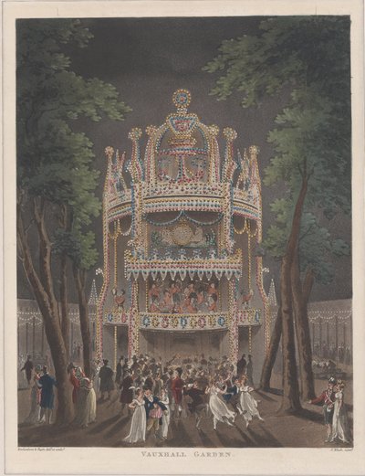 Giardino di Vauxhall, 1809 da Thomas Rowlandson
