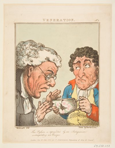 Venerazione Le Brun Travestito, o Caricature delle Passioni da Thomas Rowlandson