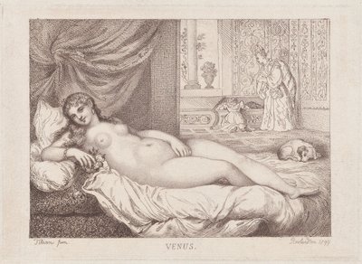 Venere di Urbino, 1799 da Thomas Rowlandson