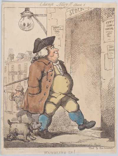 Waddling In!, 1 agosto 1799 da Thomas Rowlandson