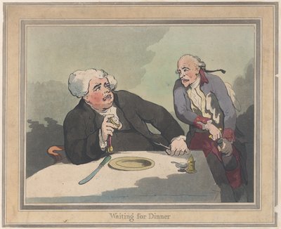 Aspettando la cena da Thomas Rowlandson