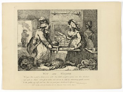 Saggezza e arguzia, da Il giro delle Ebridi di Boswell da Thomas Rowlandson