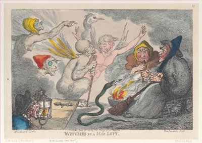 Streghe in un fienile da Thomas Rowlandson