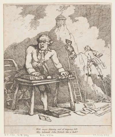 Con rabbia schiumante..., da Benevolent Epistle da Thomas Rowlandson
