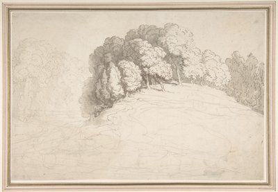 Collina boscosa con cervi da Thomas Rowlandson