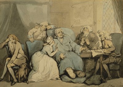 Scrivendo il testamento, 1786 da Thomas Rowlandson
