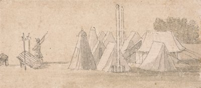 Scena di accampamento da Thomas Sandby