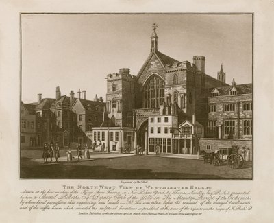 Vista nord-ovest della Westminster Hall da Thomas Sandby