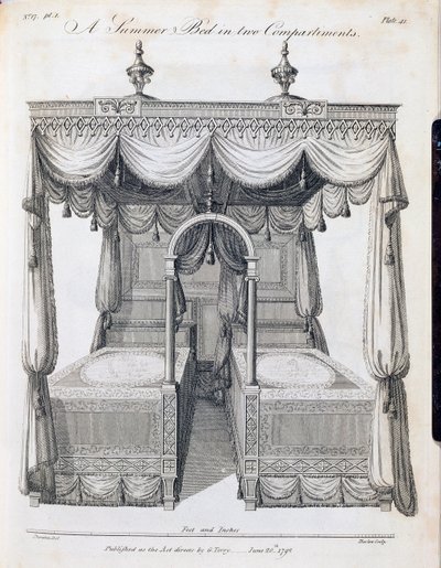 Letto estivo in due compartimenti: tavola 41, da 