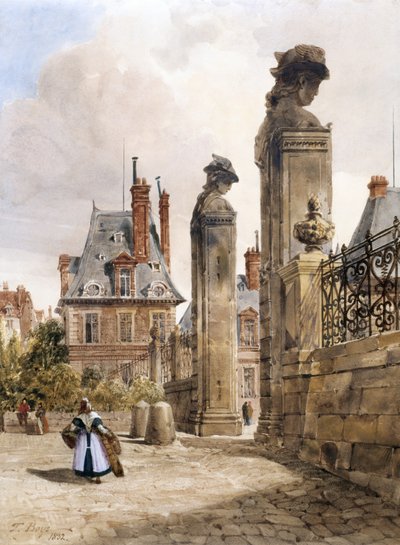Grille des Hermès, Porte Dauphine, Palazzo di Fontainebleau da Thomas Shotter Boys