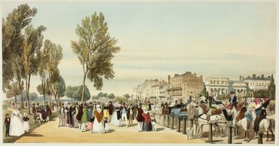 Hyde Park vicino a Crosvenor Gate, tavola sedici da Vedute originali di Londra com