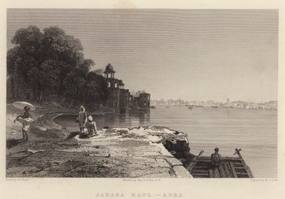 Jahara Baug, Agra (incisione) da Thomas Shotter Boys