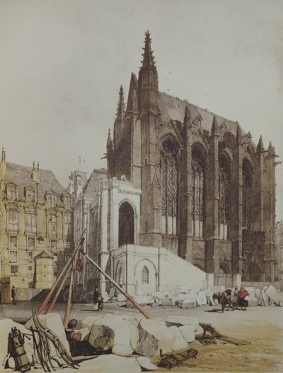 La Sainte Chapelle, da Picturesque Architecture in Paris, pubblicato nel 1839 da Thomas Shotter Boys