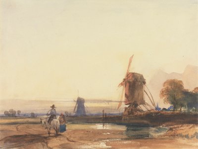 Paesaggio con mulini a vento da Thomas Shotter Boys