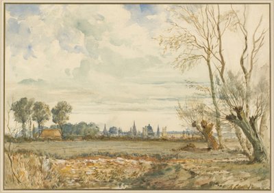 Prati con una vista lontana di Oxford da Thomas Shotter Boys