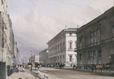 Pall Mall: Club Houses, 1842 da Thomas Shotter Boys