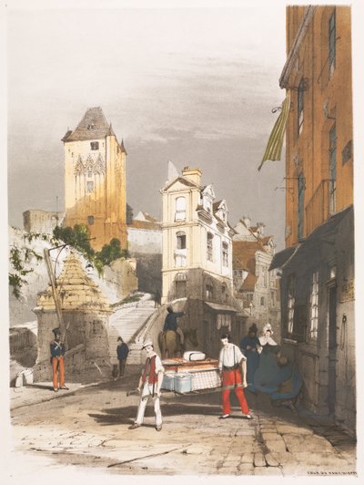 Architettura Pittoresca a Parigi, Gand, Anversa, Rouen, Etc.: Tour de Remy, Dieppe da Thomas Shotter Boys