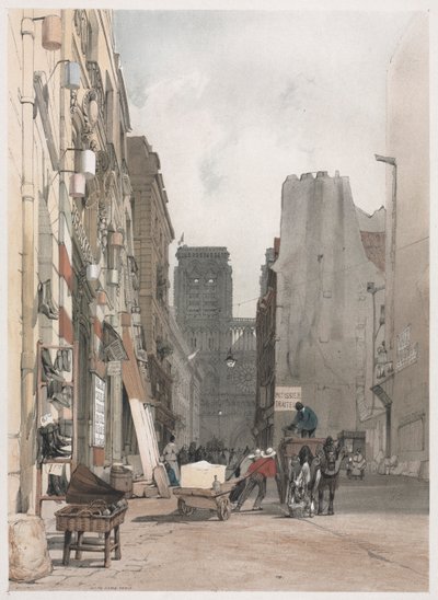 Architettura pittoresca a Parigi, Gand, Anversa, Rouen: Nôtre Dame, Parigi da Thomas Shotter Boys