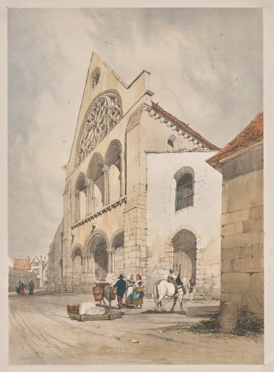 Architettura pittoresca a Parigi, Gand, Anversa, Rouen: St. Andre, Chartres, Francia da Thomas Shotter Boys