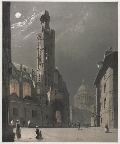 Architettura pittoresca a Parigi, Gand, Anversa, Rouen: St. Etienne du Mont da Thomas Shotter Boys