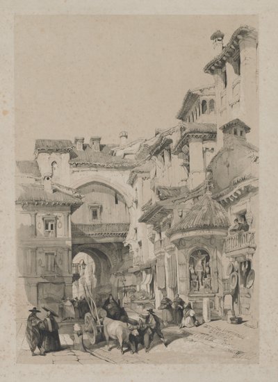 Schizzi Pittoreschi in Spagna: Porta della Vivarrambla, Granada da Thomas Shotter Boys