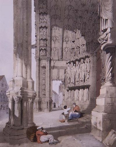 Portico sud della cattedrale di Chartres, illustrazione da 