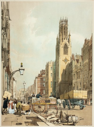 St. Dunstans Fleet Street, tavola 23 da Vedute originali di Londra com
