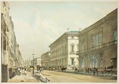 Le Case dei Club e Pall Mall, tavola tredici da Vedute Originali di Londra com