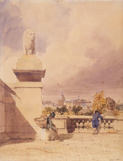 Il ponte della Concorde visto dalla terrazza delle Tuileries da Thomas Shotter Boys