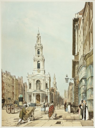 The Strand, tavola 21 da Vedute originali di Londra com