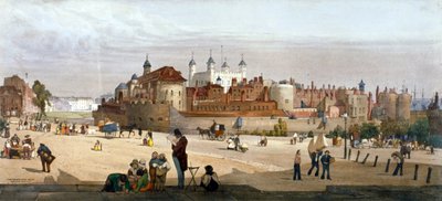 Torre di Londra, 1842 da Thomas Shotter Boys
