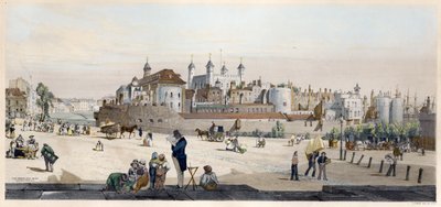 Torre di Londra e Zecca da Great Tower Hill da Thomas Shotter Boys
