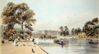 Vista di Buckingham Palace da St. James